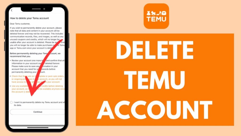 How to Delete Temu Account