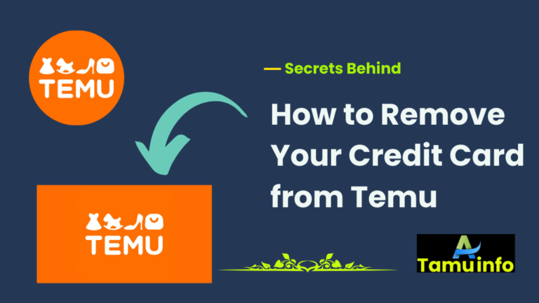 How to Remove Your Credit Card from Temu